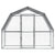 Dog Cage with Roof and Door Silver Galvanised Steel