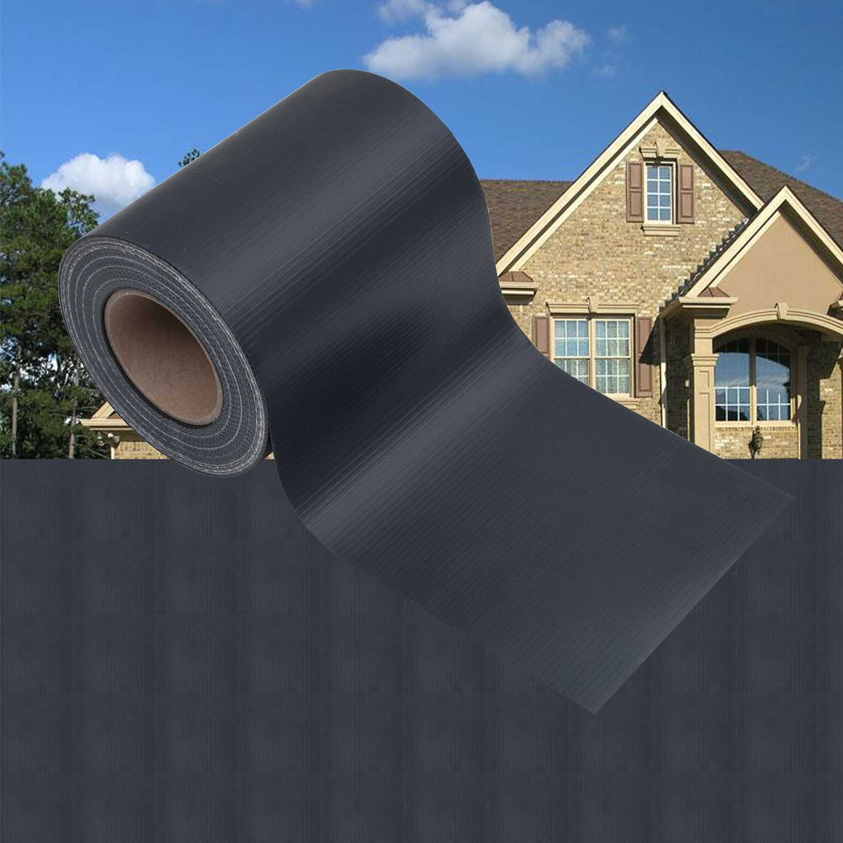 Garden Privacy Screens 2 pcs Dark Grey 35 x 0,19 m PVC