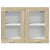 Hanging Glass Cabinet Sonoma Oak 80x31x60 cm Engineered Wood