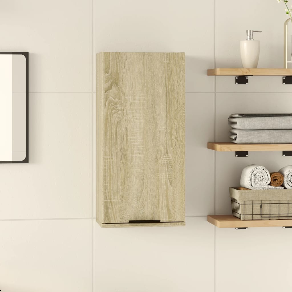 Wall-mounted Bathroom Cabinet Sonoma Oak 32x20x67 cm