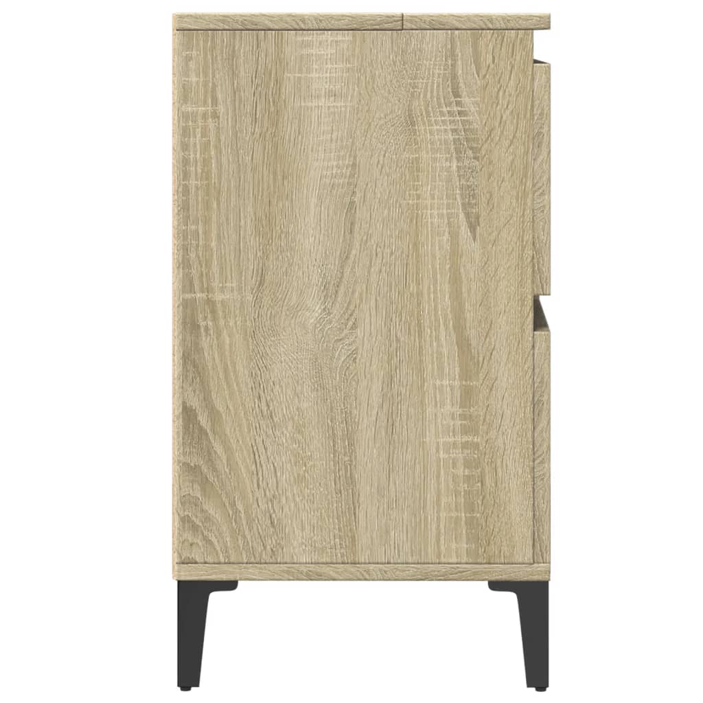 Sink Cabinet Sonoma Oak 80x33x60 cm Engineered Wood