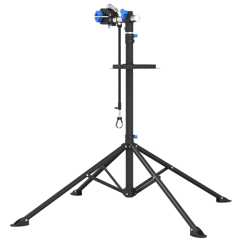Bike Repair Stand Foldable Adjustable 108-188 cm Blue Steel