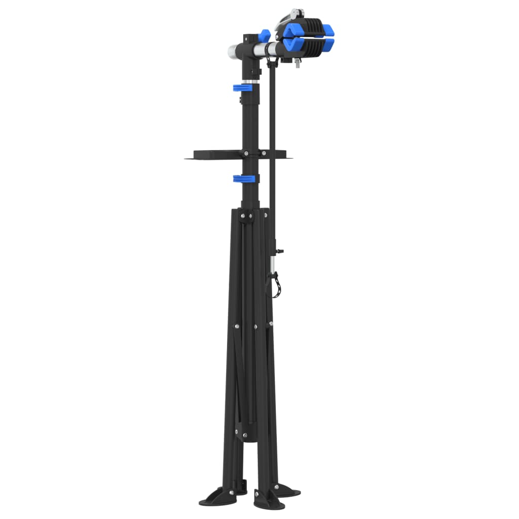 Bike Repair Stand Foldable Adjustable 108-188 cm Blue Steel