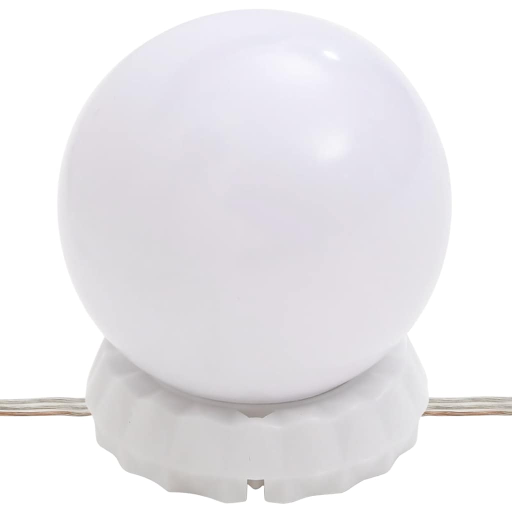 Dressing Table with LED White 80x41x134.5 cm