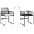 13 Piece Garden Dining Set with Cushions Black Poly Rattan