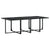 13 Piece Garden Dining Set with Cushions Black Poly Rattan