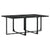 11 Piece Garden Dining Set with Cushions Black Textilene