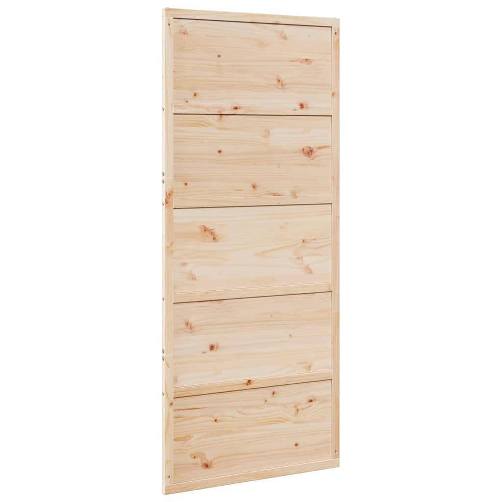 Barn Door 90x208 cm Solid Wood Pine