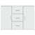 Sideboard White 90.5x29.5x65 cm Engineered Wood