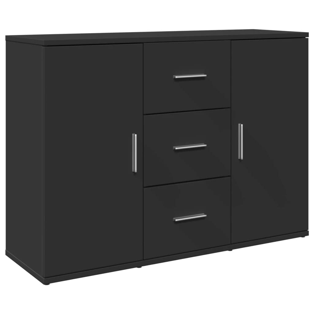 Sideboard Black 90.5x29.5x65 cm Engineered Wood