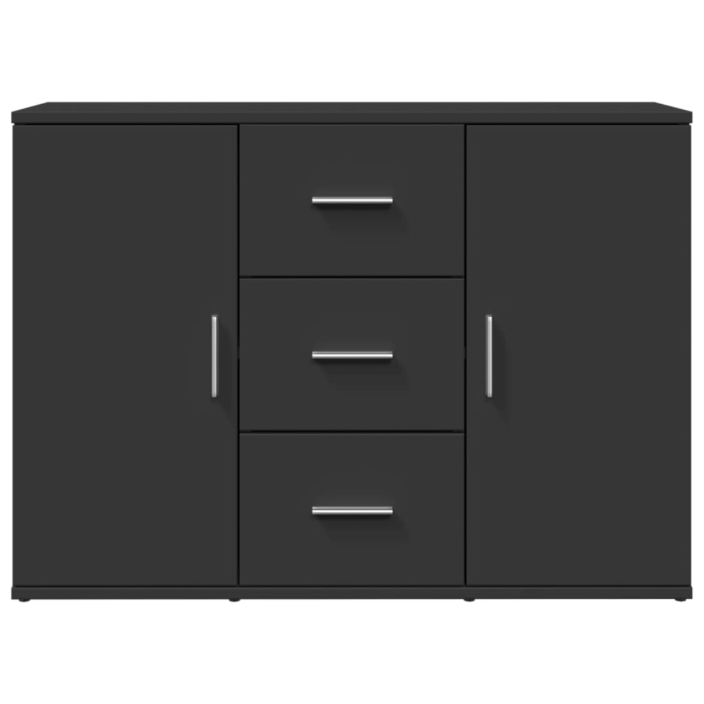 Sideboard Black 90.5x29.5x65 cm Engineered Wood