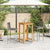 3 Piece Garden Bar Set Grey Solid Wood Acacia and Poly Rattan