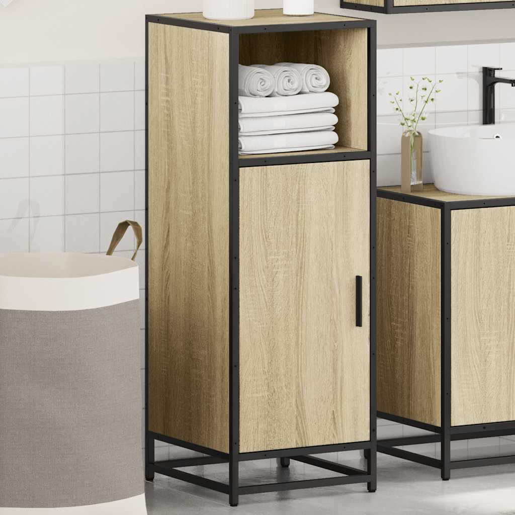 Bathroom Cabinet Sonoma Oak 35x37.5x100 cm Engineered Wood