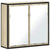 Bathroom Mirror Cabinet Sonoma Oak 65x20x60 cm Engineered Wood