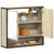Bathroom Mirror Cabinet Sonoma Oak 65x20x60 cm Engineered Wood