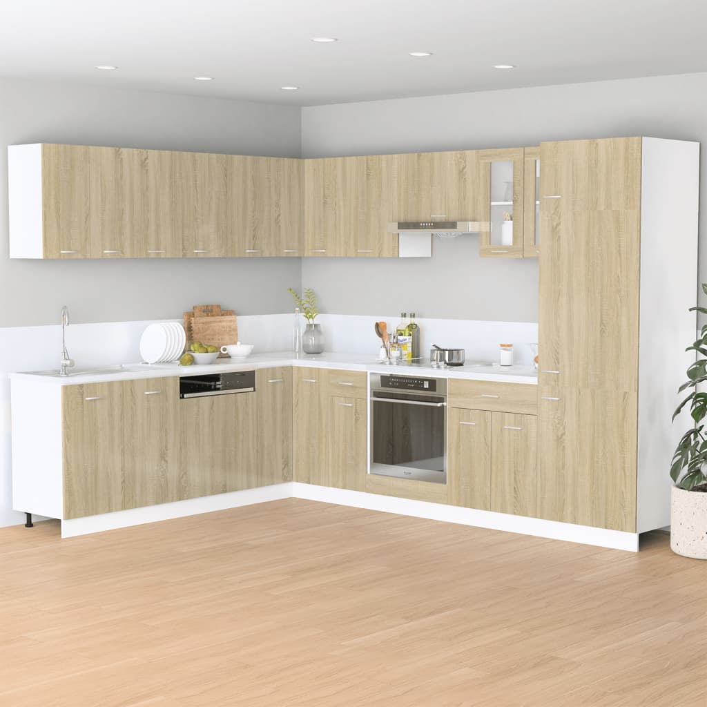 Bottom Cabinet Lyon Sonoma Oak 80x46x81.5 cm Engineered Wood