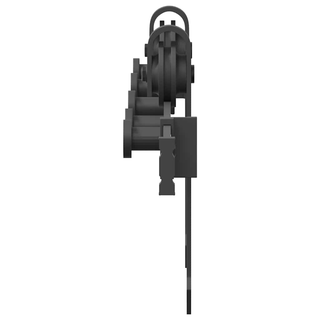 Sliding Door Hardware Kit 213,5 cm Steel Black