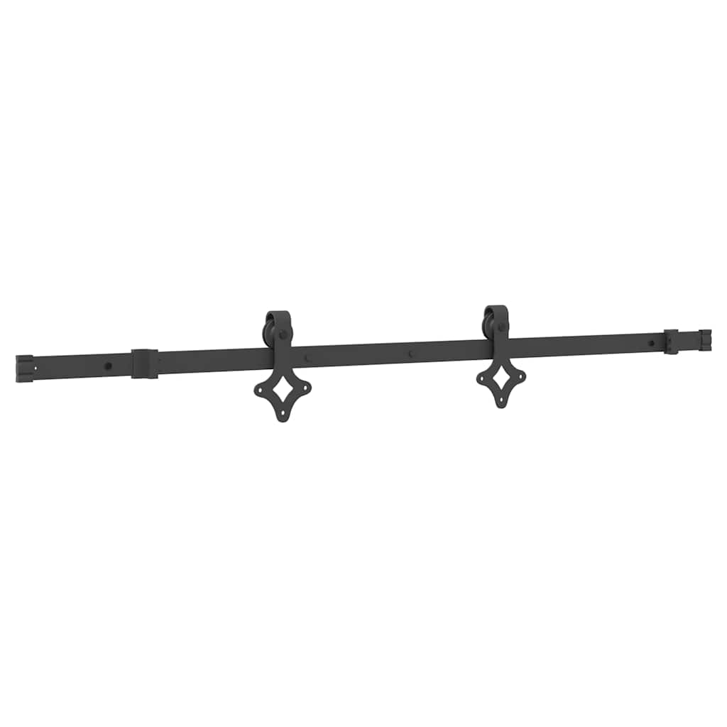 Sliding Door Hardware Kit 152,5 cm Steel Black