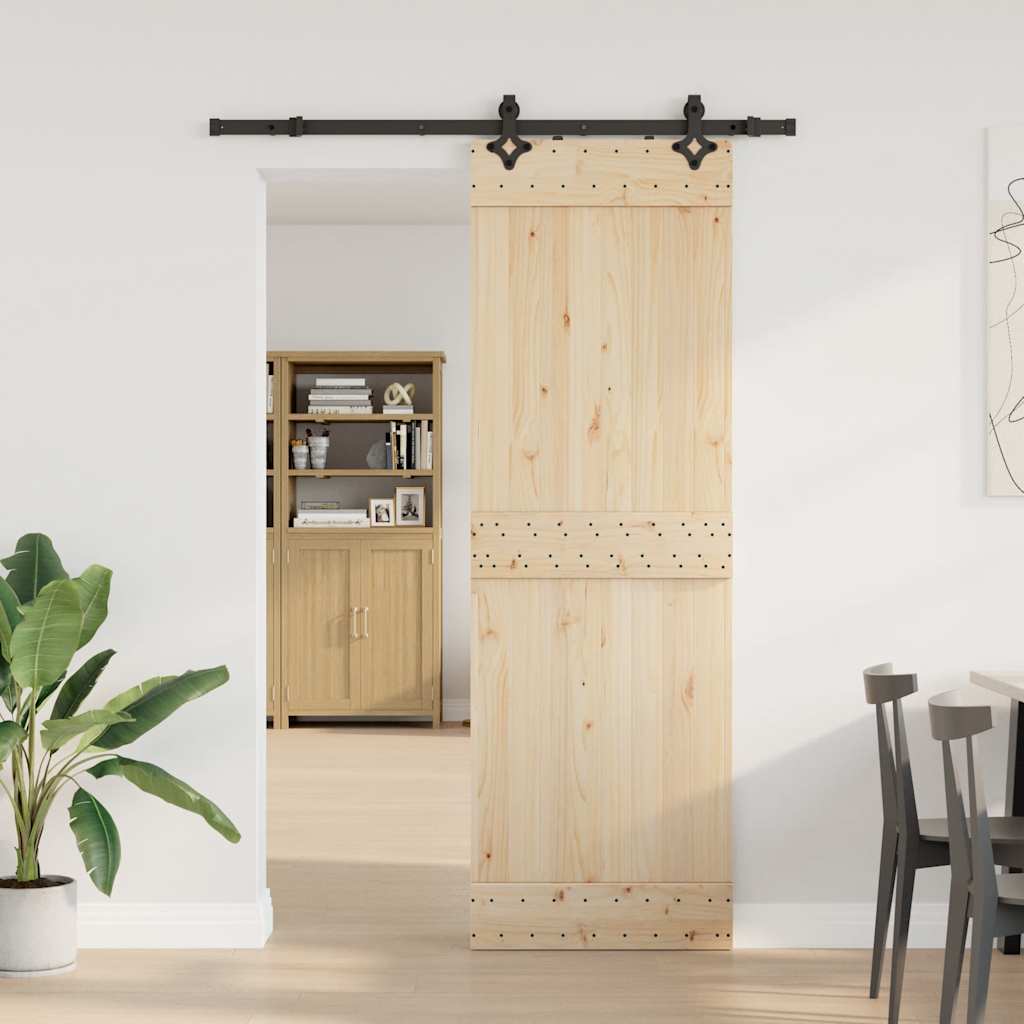 Sliding Door Hardware Kit 152,5 cm Steel Black