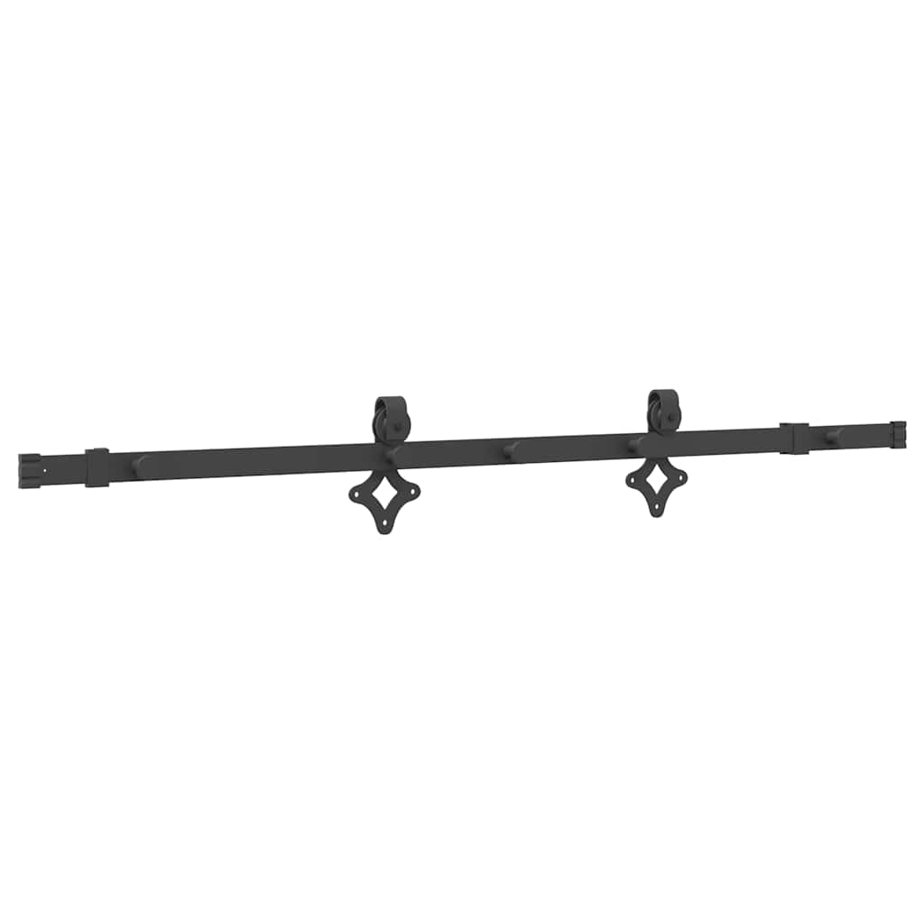 Sliding Door Hardware Kit 152,5 cm Steel Black