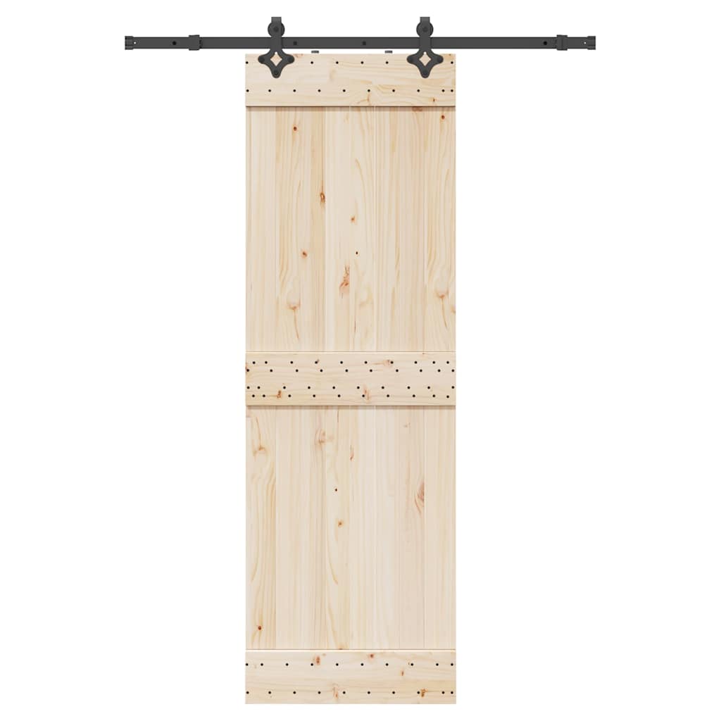 Sliding Door Hardware Kit 152,5 cm Steel Black