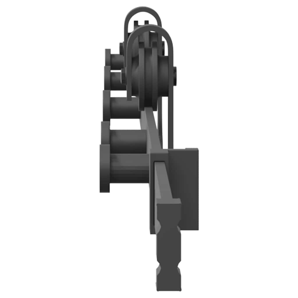 Sliding Door Hardware Kit 213,5 cm Steel Black