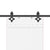 Sliding Door Hardware Kit 213,5 cm Steel Black