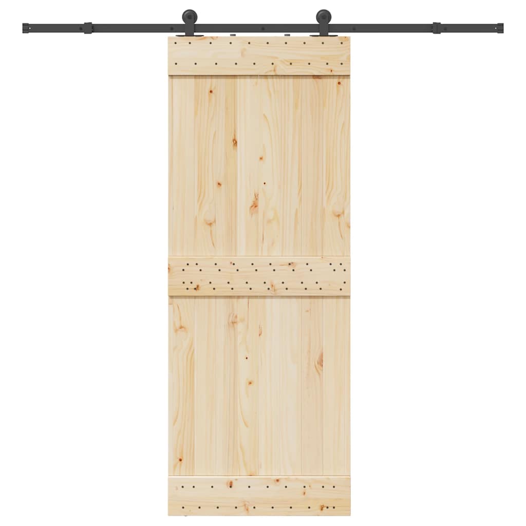 Sliding Door Hardware Kit 213,5 cm Steel Black