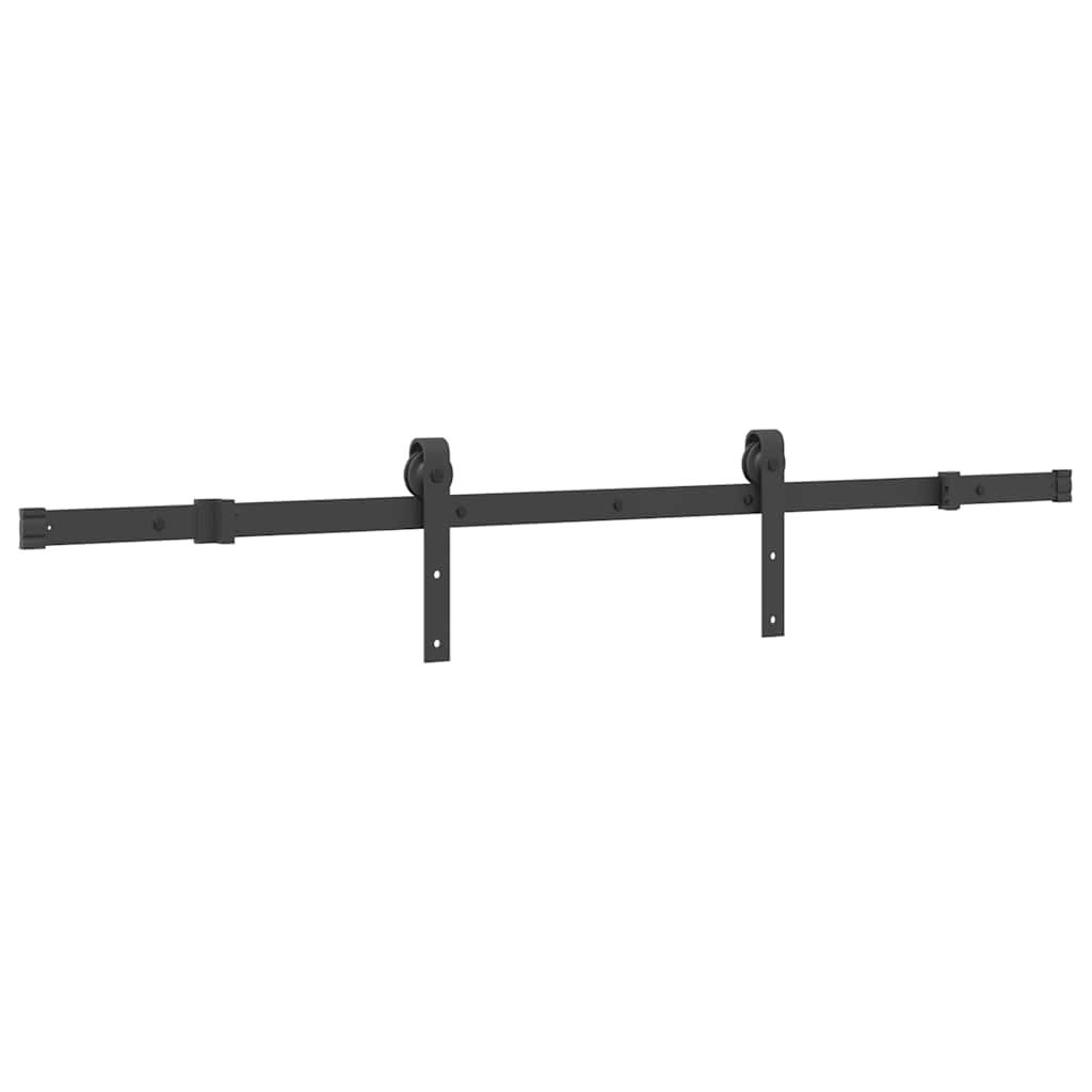 Sliding Door Hardware Kit 152,5 cm Steel Black