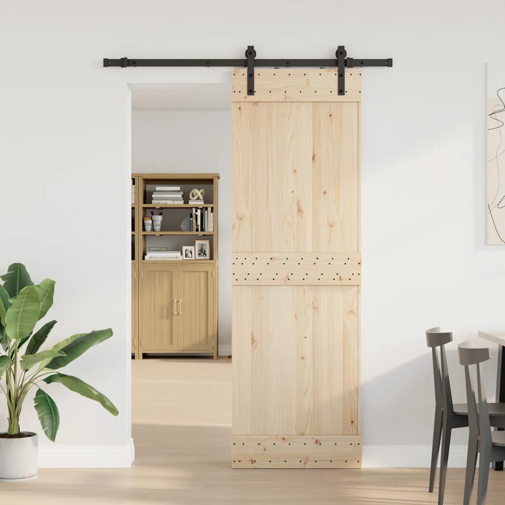 Sliding Door Hardware Kit 152,5 cm Steel Black