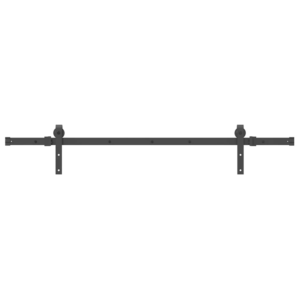 Sliding Door Hardware Kit 152,5 cm Steel Black