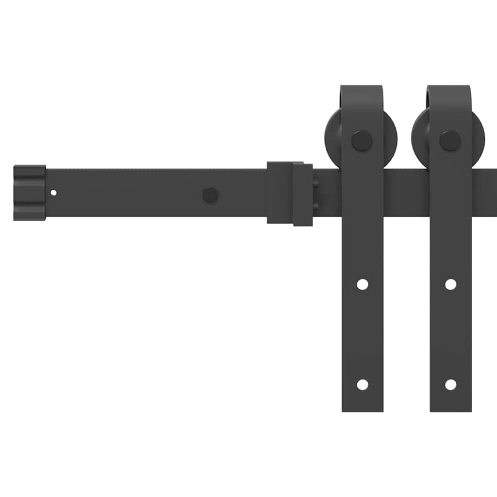 Sliding Door Hardware Kit 152,5 cm Steel Black