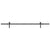 Sliding Door Hardware Kit 213,5 cm Steel Black