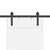 Sliding Door Hardware Kit 213,5 cm Steel Black