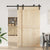 Sliding Door Hardware Kit 183 cm Steel Black