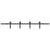 Sliding Door Hardware Kit 200 cm Steel Black