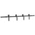 Sliding Door Hardware Kit 200 cm Steel Black