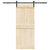 Sliding Door Hardware Kit 183 cm Steel Black