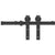 Sliding Door Hardware Kit 200 cm Steel Black