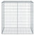 Gabion Basket with Cover 100x50x100 cm Galvanised Iron