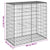 Gabion Basket with Cover 100x50x100 cm Galvanised Iron