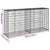 Gabion Basket with Cover 200x50x100 cm Galvanised Iron