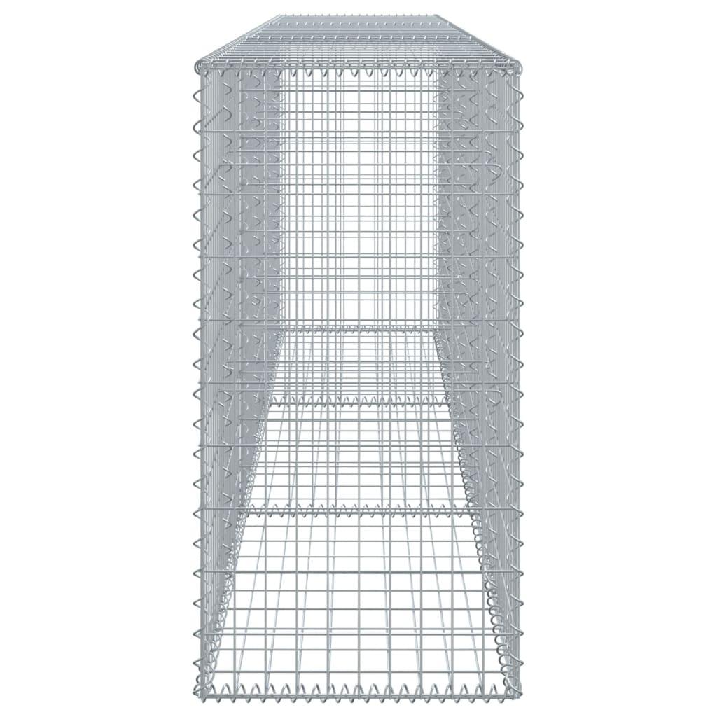 Gabion Basket with Cover 300x50x100 cm Galvanised Iron