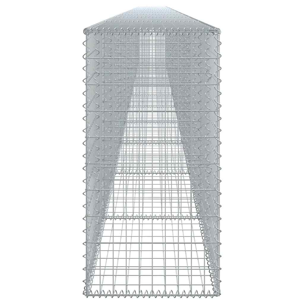 Gabion Basket with Cover 1100x50x100 cm Galvanised Iron