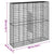 Gabion Basket with Cover 200x50x200 cm Galvanised Iron