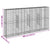 Gabion Basket with Cover 400x50x200 cm Galvanised Iron