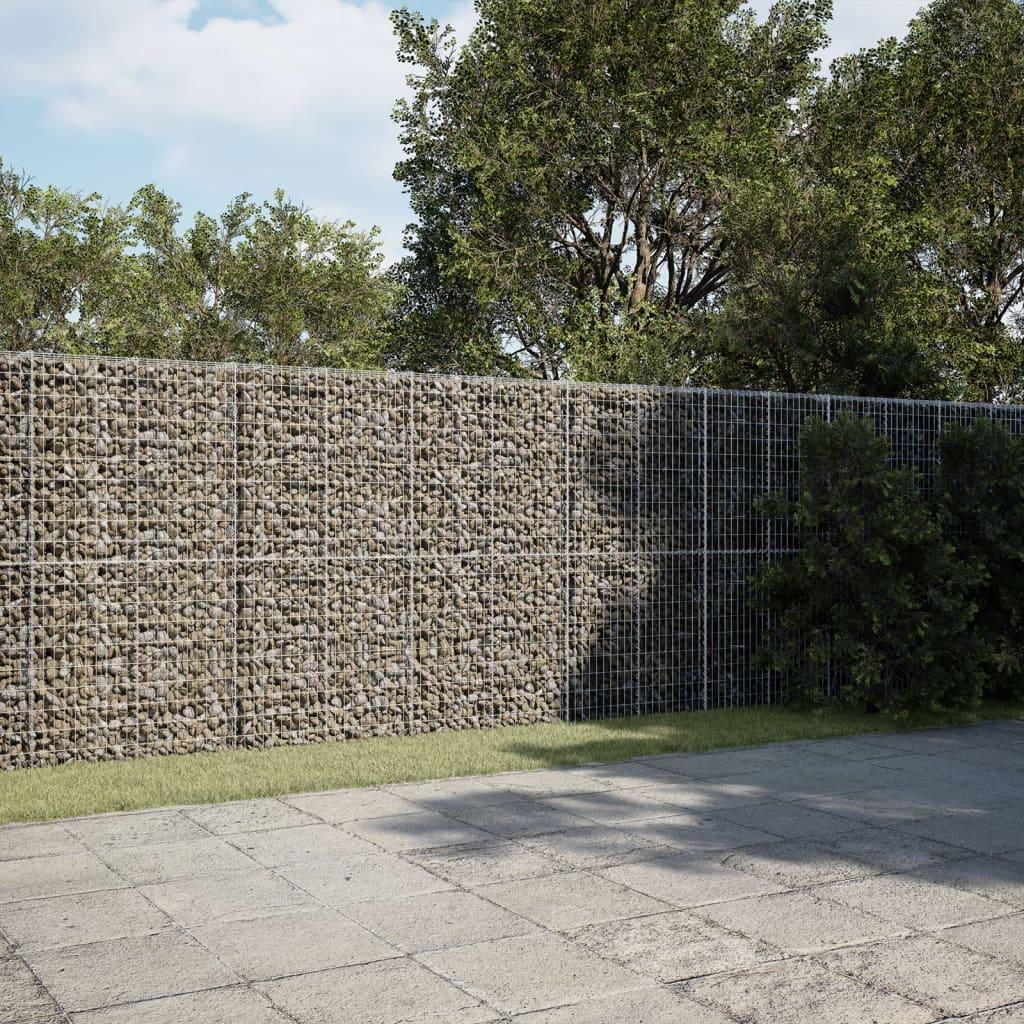 Gabion Basket with Cover 700x50x200 cm Galvanised Iron