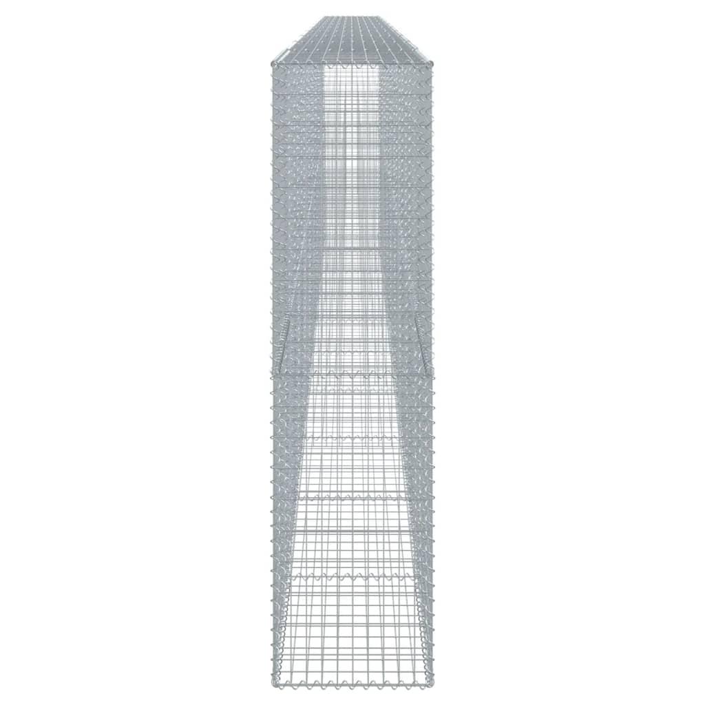 Gabion Basket with Cover 1000x50x200 cm Galvanised Iron