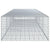 Gabion Basket with Cover 400x100x50 cm Galvanised Iron