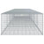 Gabion Basket with Cover 500x100x50 cm Galvanised Iron